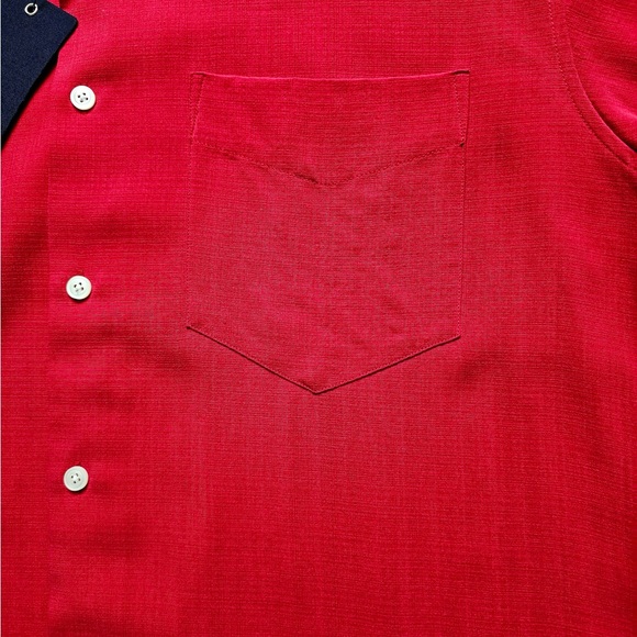 Nautica Men’s Red Short Sleeve Button Down Shirt Sz M - Picture 4 of 7